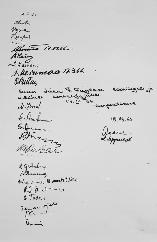 Fotokoopia näituse külalisteraamatust