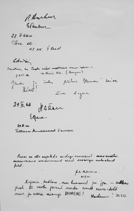 Fotokoopia näituse külalisteraamatust