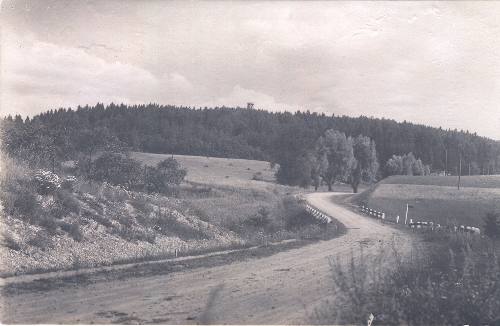 Photo postcard. Haanja. View of the Great Munamäe by the northwest.