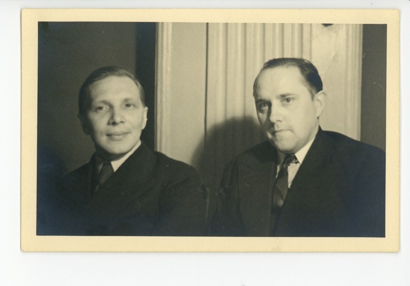 Ants Oras ja Julius Mägiste Sinimandrias 02.03.1936