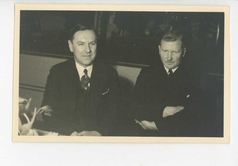 Richard Kleis ja Peeter Tarvel Sinimandrias 02.03.1936
