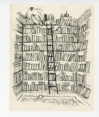 Edgar Valteri šarž "Tuglas raamaturiiulil"  duplicate photo