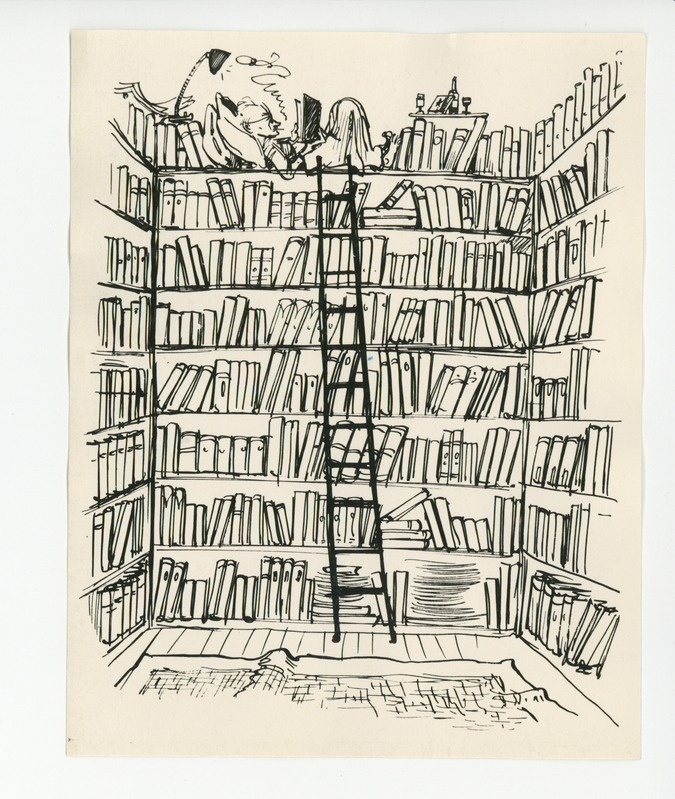 Edgar Valteri šarž "Tuglas raamaturiiulil"
