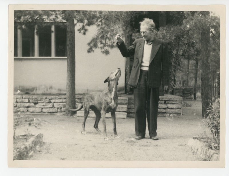 Friedebert Tuglas koerale palukest pakkumas