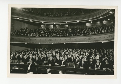 Vaade juubeliaktuse saalile ja rõdule, 02.03.1966  duplicate photo