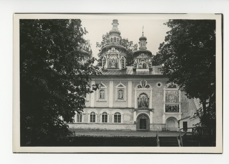 Petseri klooster, osa Uspenski kiriku fassaadist, 1939