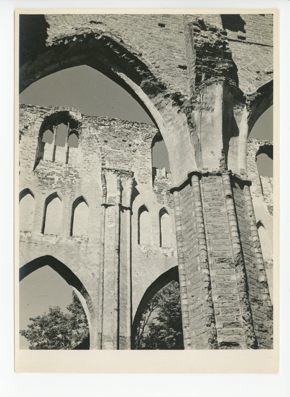 Tartu, kiriku varemed Toomel, 1939