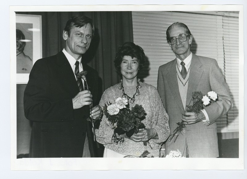 Lilli Promet ja Rarf Parve autoriõhtul
Tuglase majas, 10.09.1987