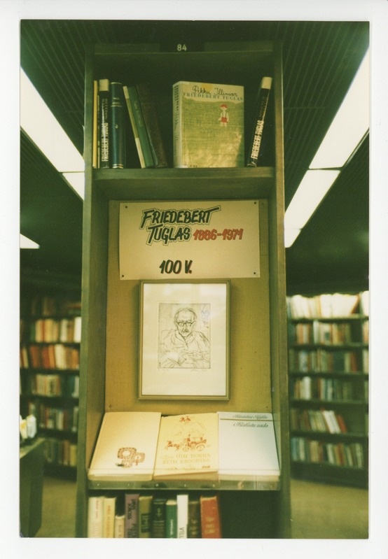 Friedebert Tuglas 100 sünniaastapäeva mälestusnäitus Lahtis, 03.1986