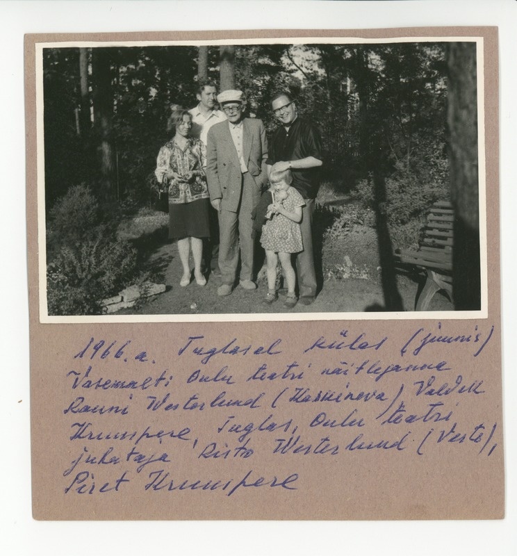 Rauni Westerlund, Valdek Kruuspere, Friedebert Tuglas, Risto Westerlund, Piret Kruuspere, 1966