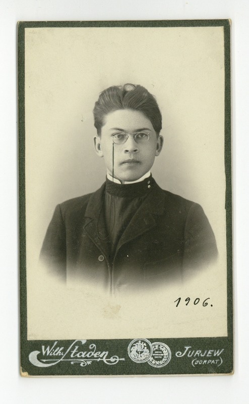 Friedebert Mihkelson (Tuglas), 1906, foto tehtud Jurjewis