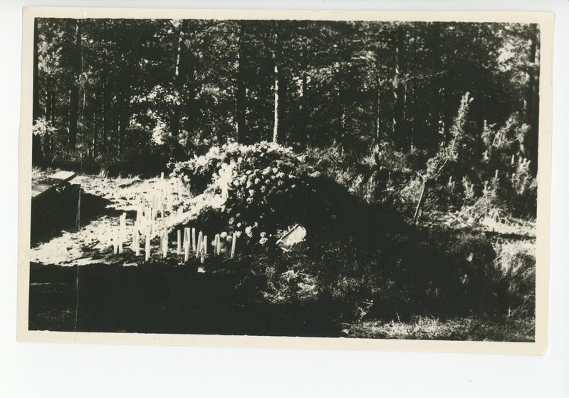 Elo Tuglase matused, lilledega kaetud kalm