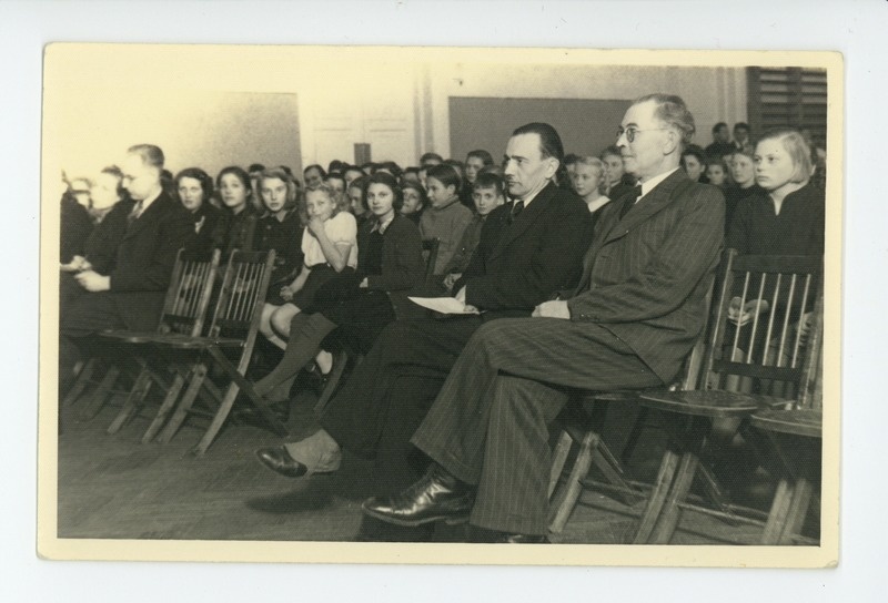 Friedebert Tuglas ja Õpetajate Seminari direktor Ants Selmet 03.1946
