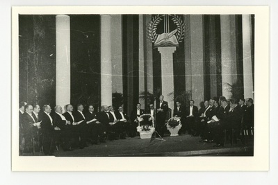 Leedu kirjanduslike auhindade väljaandmise aktus Kaunase Riigiteatris, 14.02.1938  duplicate photo
