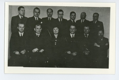 Koos leedu kirjanikega Kaunases, 17.02.1938  duplicate photo