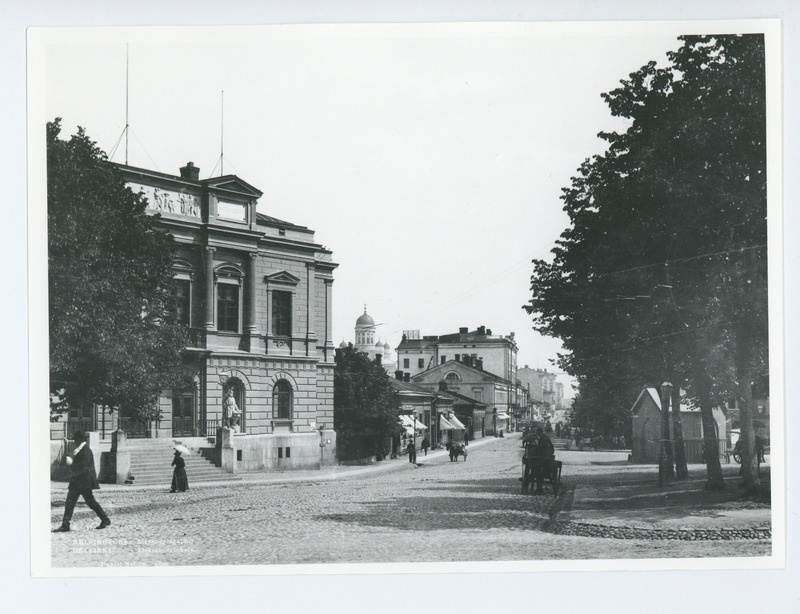 Helsingi, Aleksanterinkatu, foto Daniel Nyblin 1890