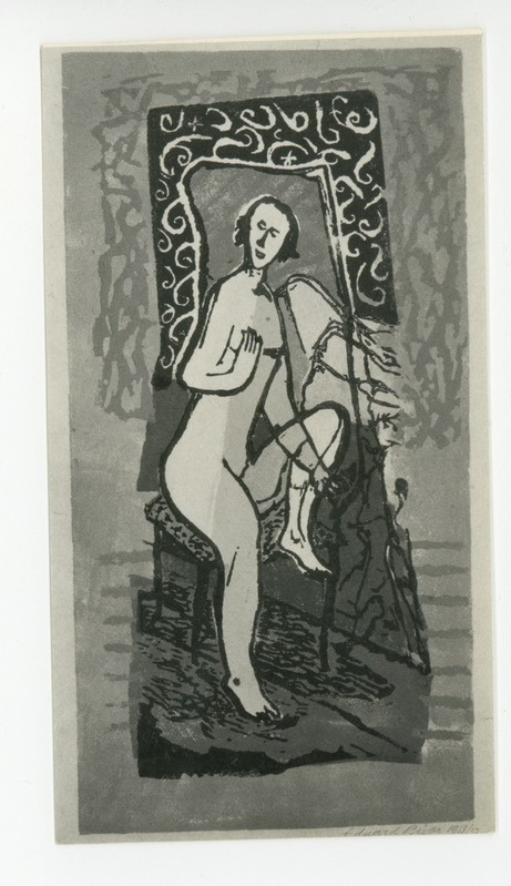 Eduard Rüga, Istuv figuur, 1952