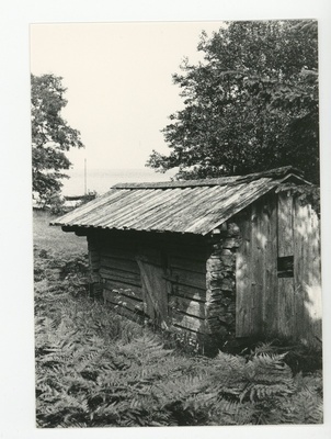 Ahvenamaa Önningeby Norrvikeni (Lumparn) rand vana võrgumajaga  duplicate photo
