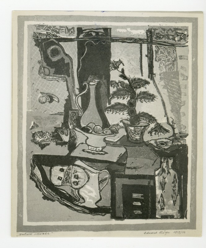 Eduard Rüga, Nature morte, 1952