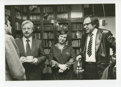 Novelliauhinna külalised Jaak Kaarma ja August Eelmäe  duplicate photo