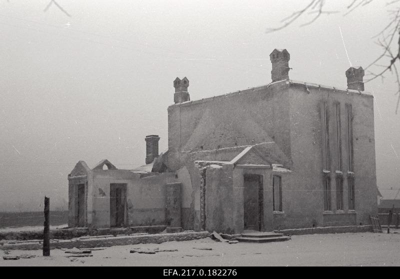The ruins of the cell house.