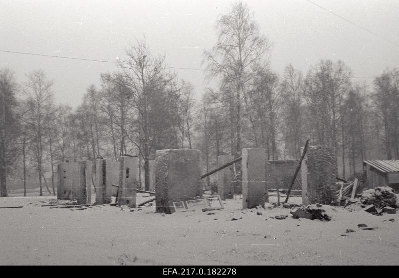 The ruins of the cellular folk house.