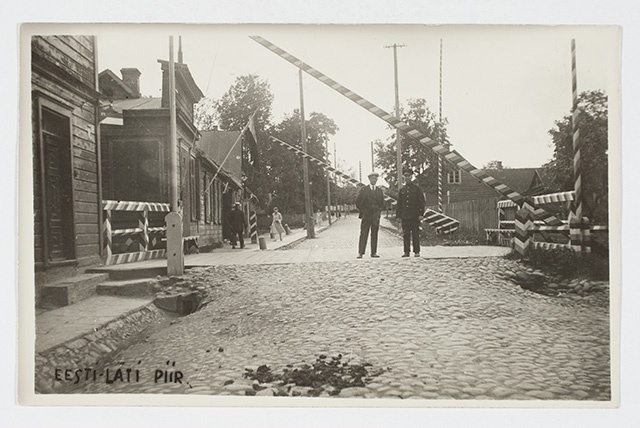 Estonian-latvian border crossing point
