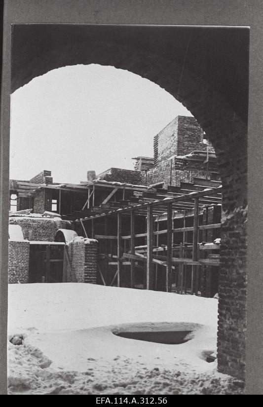 View of the building of the Riigikogu.