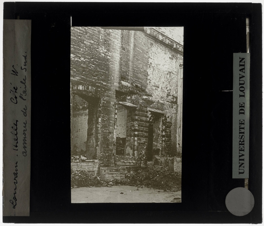 Leuven. University Inspector Verwoesting tijdens where I