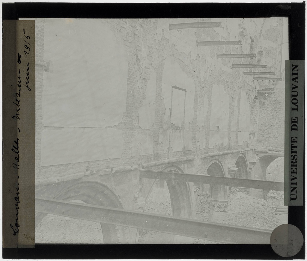 Leuven. University Intelligence Interior: Verwoesting tijdens where I