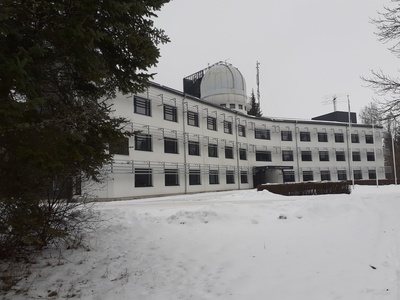 Main building of the newly completed Travere Observatory rephoto