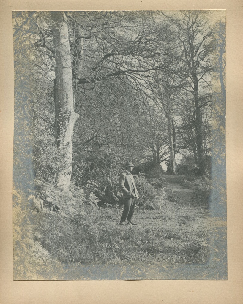 Man stood beside a track, Burley