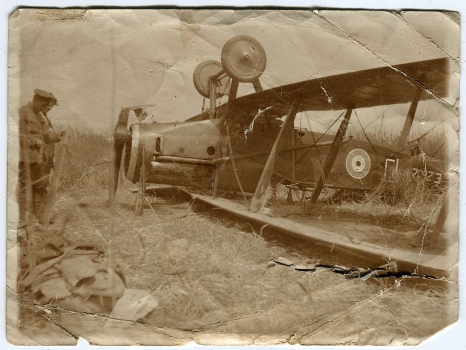 "Cut it Out" Crashed bi-plane