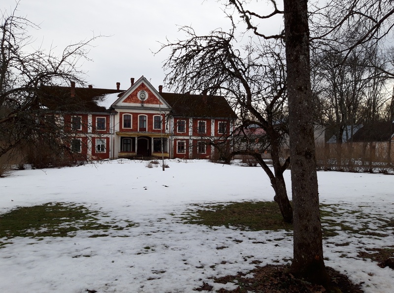 The manor of Ravila after the burning of manor houses during the resurrection of 1905. rephoto