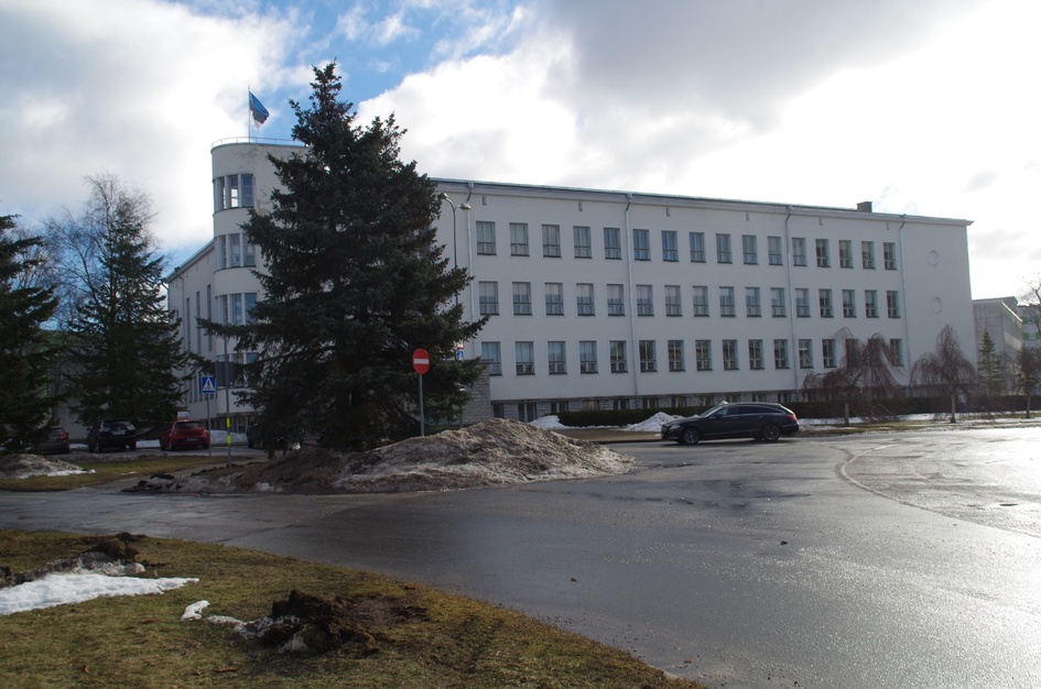 Lääne-Viru county Rakvere 1. High school building rephoto