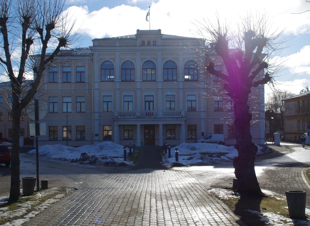 Rakvere Internate School building in Lääne-Viru county rephoto