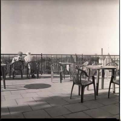 Tallinn. Toompea vaateplatvormi kohvik. Vaade merele  duplicate photo
