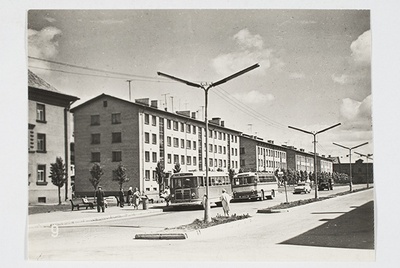 Lenini alley, Pärnu, 1964  duplicate photo