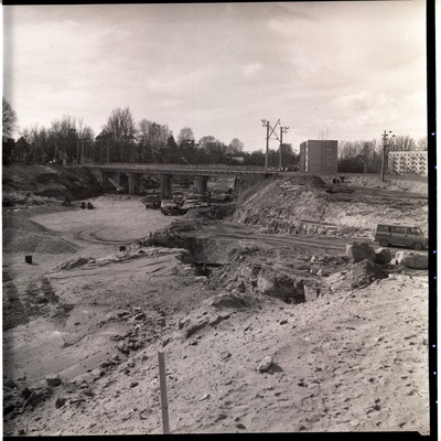 Tallinn. Tammsaare tee pikendus. Raudteesilla- ja tee ehitus. Vaade Pärnu mnt poolt  duplicate photo