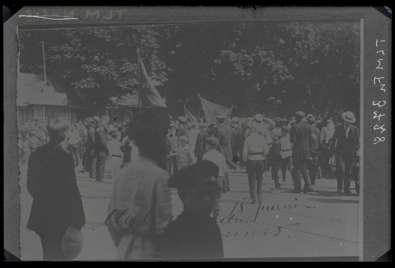 Tallinn, meeleavaldajate miiting 18. juunil 1917