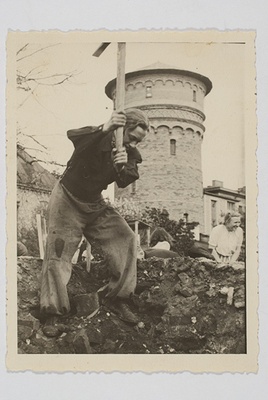 Cleaning of ruins in Tallinn, 1946  similar photo