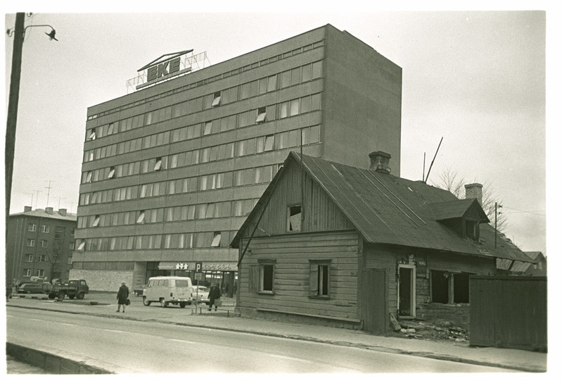 Vaade Kingissepa tänava majadele