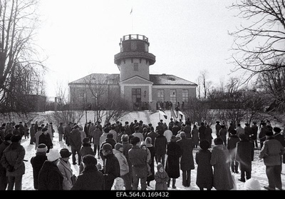 Mediation of the Independence Day at the Tartu Star Tower.  similar photo