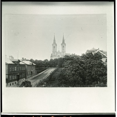 Vaade Luise tänavalt Kaarli kirikule, 19. sajandi lõpp.  duplicate photo
