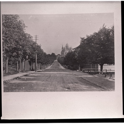 Vaade Toompea suunas Tõnismäe poolt, 19. sajandi lõpp.  duplicate photo