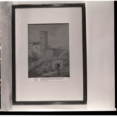 A. Schlater "Vaade Stoltingi tornile Paksu Margareeta juures" 19. sajandist.  duplicate photo