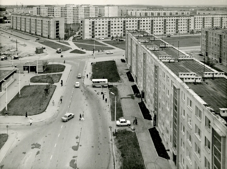 Tartu Annelinn: view of 9-storey points along Anne tn-t
