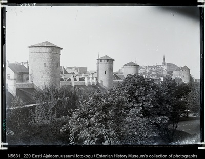 Vaade linnatornidele Suure Rannavärava mäelt Toompea suunas  duplicate photo