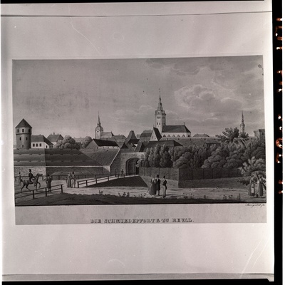 J. Steingrübel Th. Gehlhaari gravpüüri järgi "Harju värav" 1833-1850 aastatest.  duplicate photo