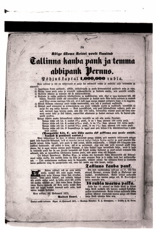 Pärnu Postimees nr. 9, 19. veebr. 1873. a